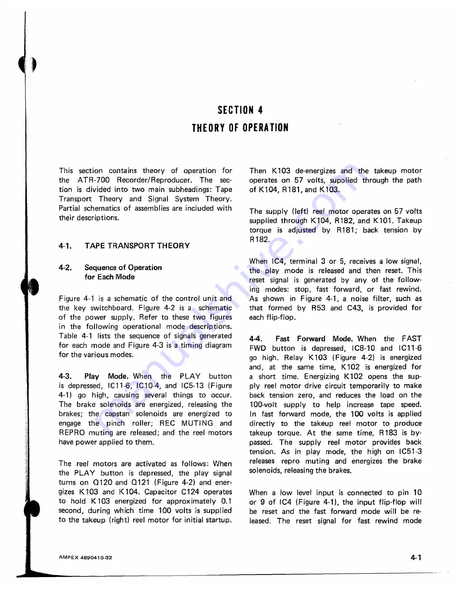 Ampex ATR-700 Скачать руководство пользователя страница 47