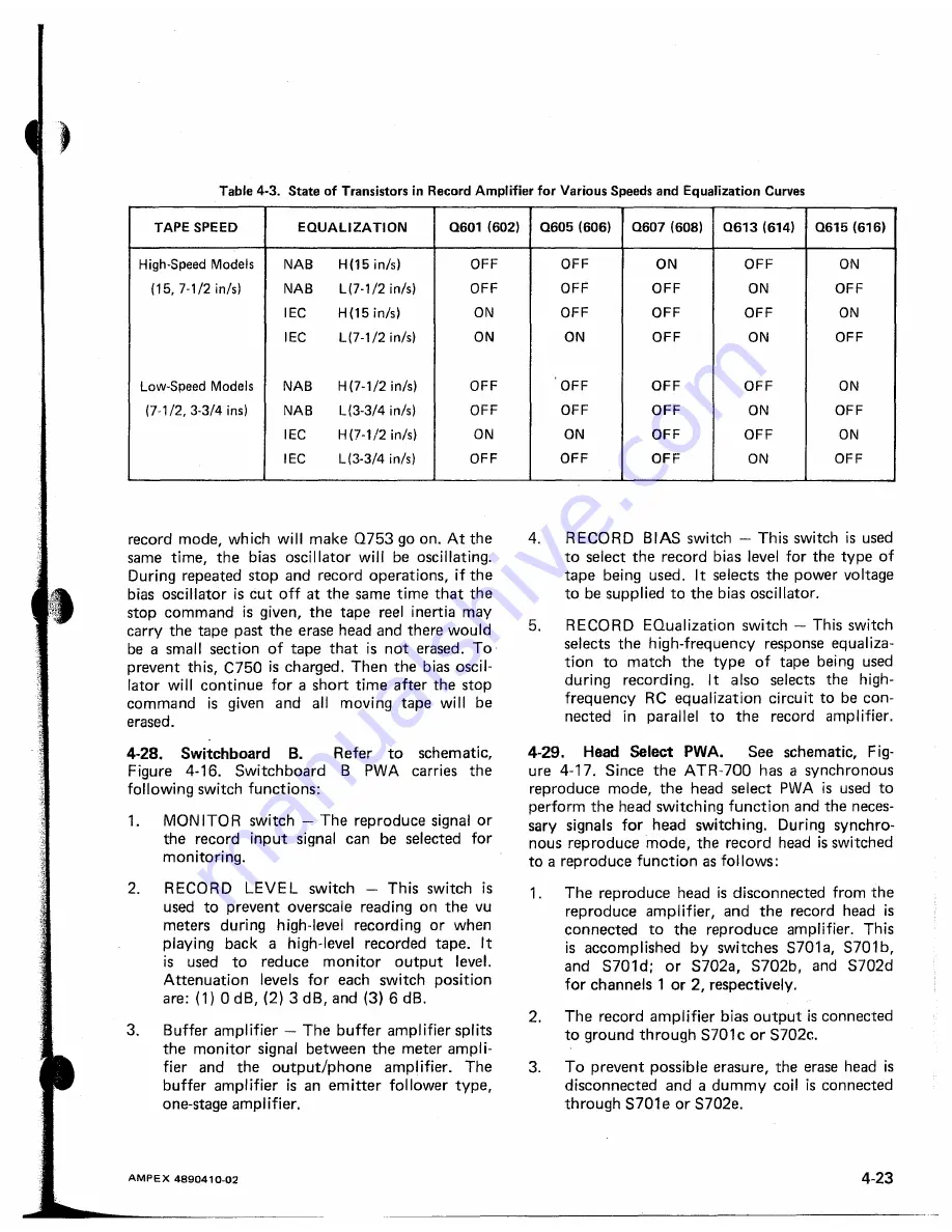 Ampex ATR-700 Скачать руководство пользователя страница 64