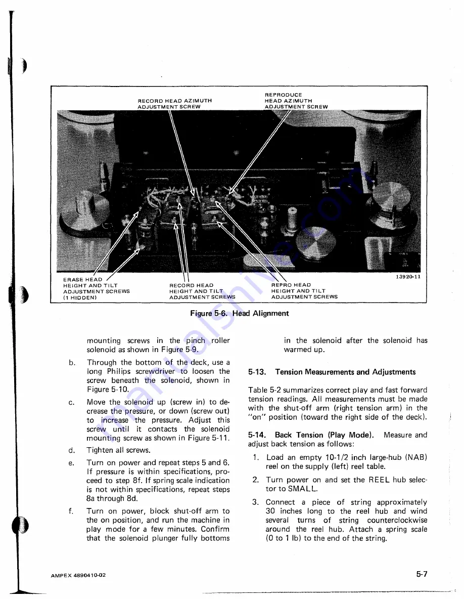 Ampex ATR-700 Скачать руководство пользователя страница 73