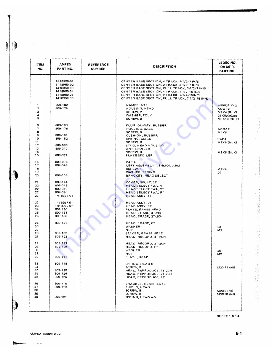 Ampex ATR-700 Скачать руководство пользователя страница 107