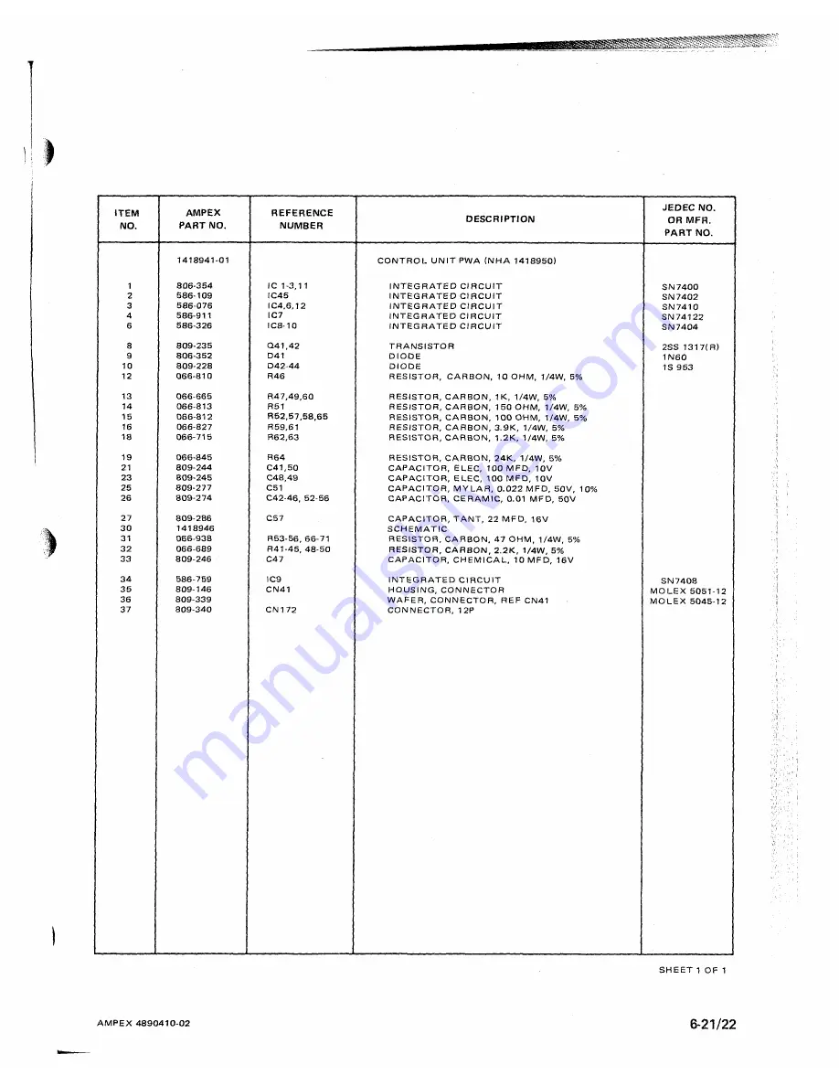 Ampex ATR-700 Operation And Maintenance Download Page 120