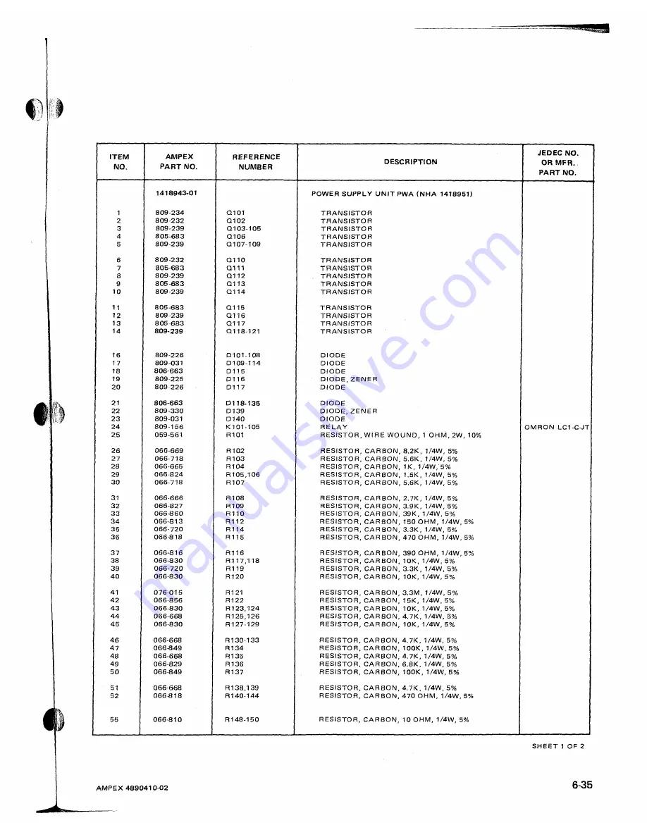 Ampex ATR-700 Скачать руководство пользователя страница 129