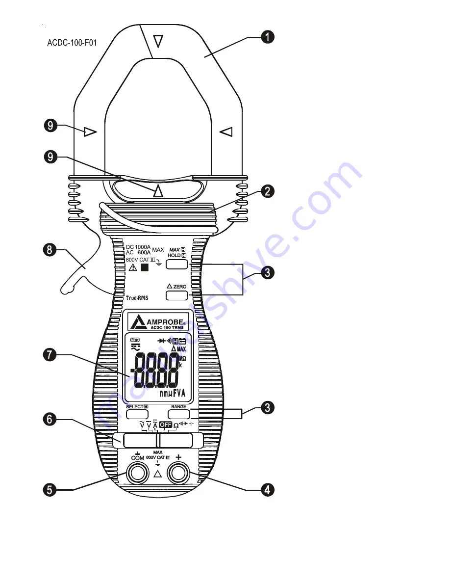 Amprobe ACDC-100 TRMS User Manual Download Page 52