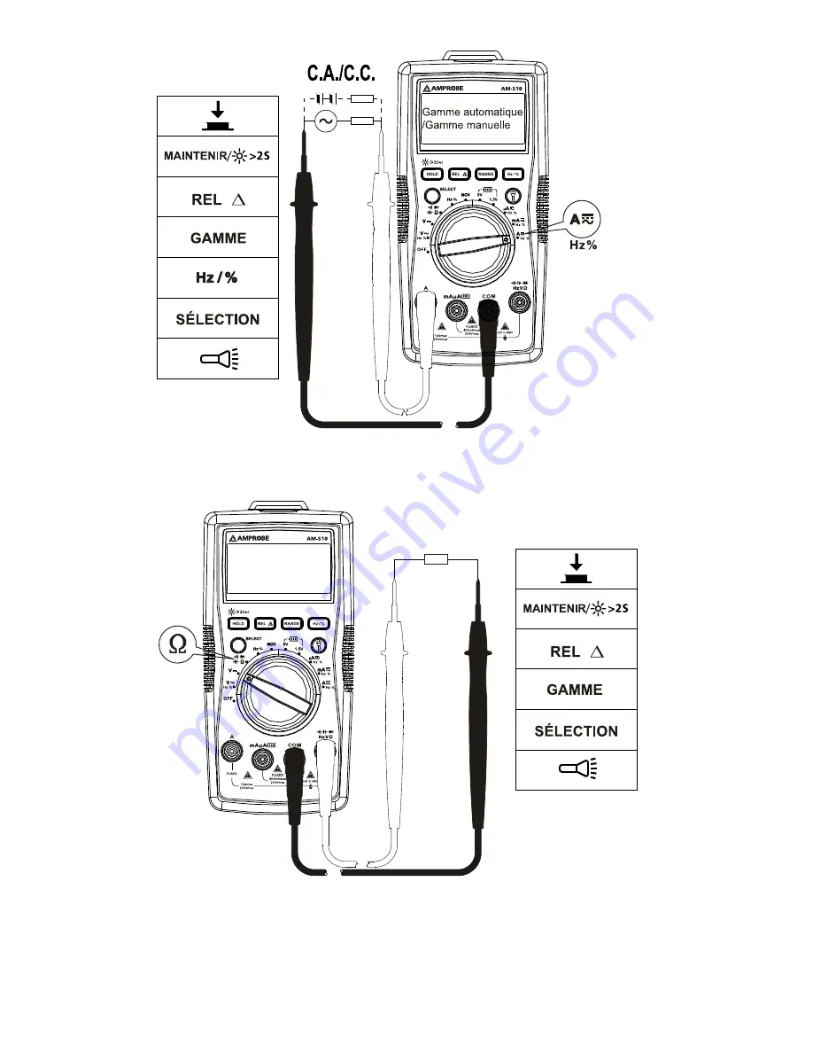 Amprobe AM-510 Скачать руководство пользователя страница 38