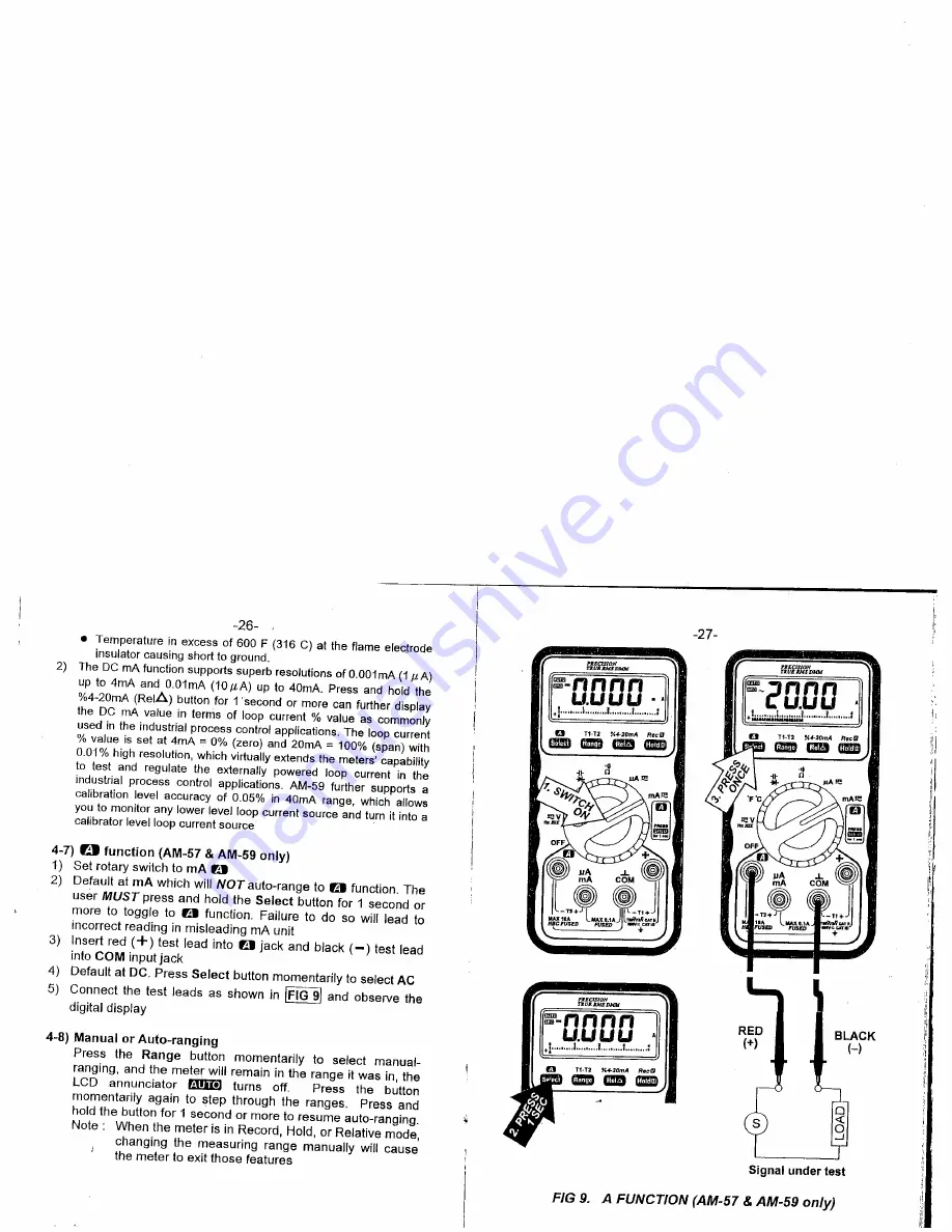 Amprobe AM-52 User Manual Download Page 16