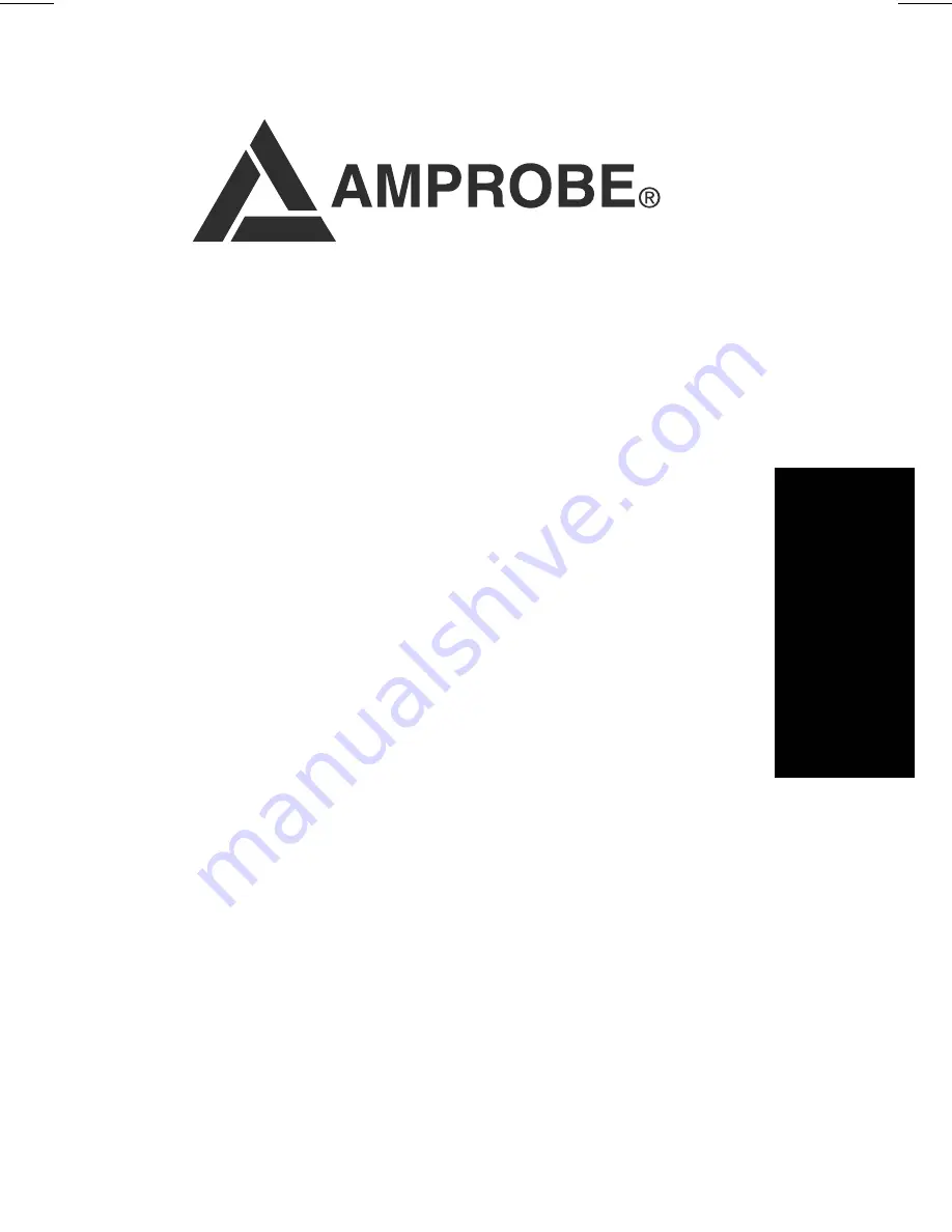 Amprobe DM78B Operator'S Manual Download Page 19