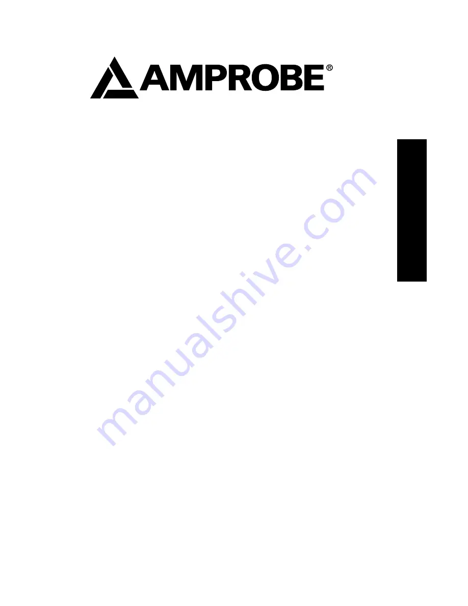 Amprobe PM-60 User Manual Download Page 3