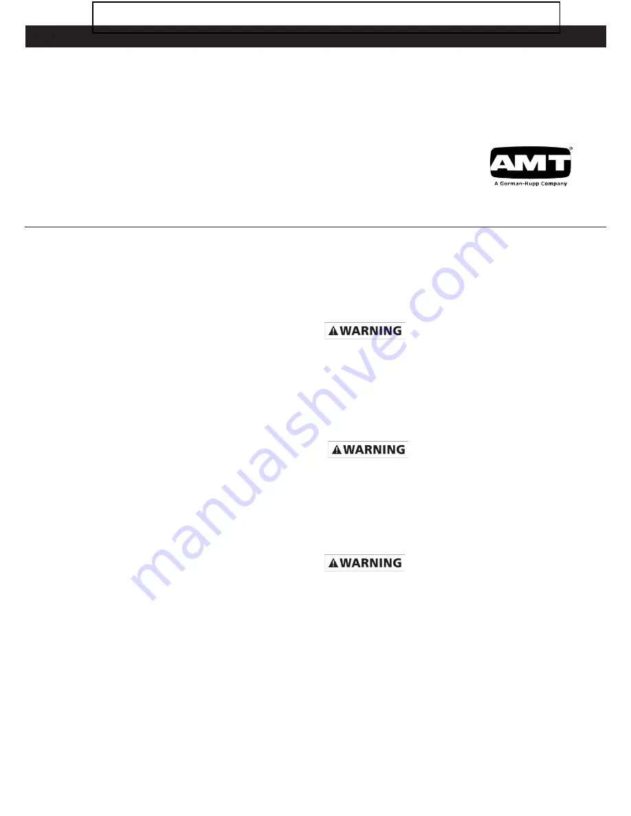 AMT 489G-98 Specifications Information And Repair Parts Manual Download Page 1