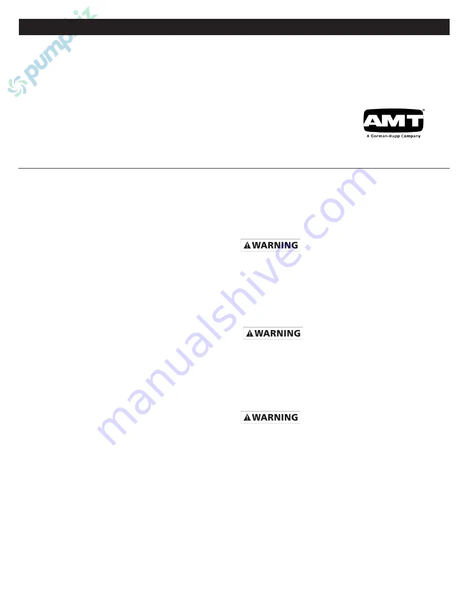 AMT 489G Specifications Information And Repair Parts Manual Download Page 1