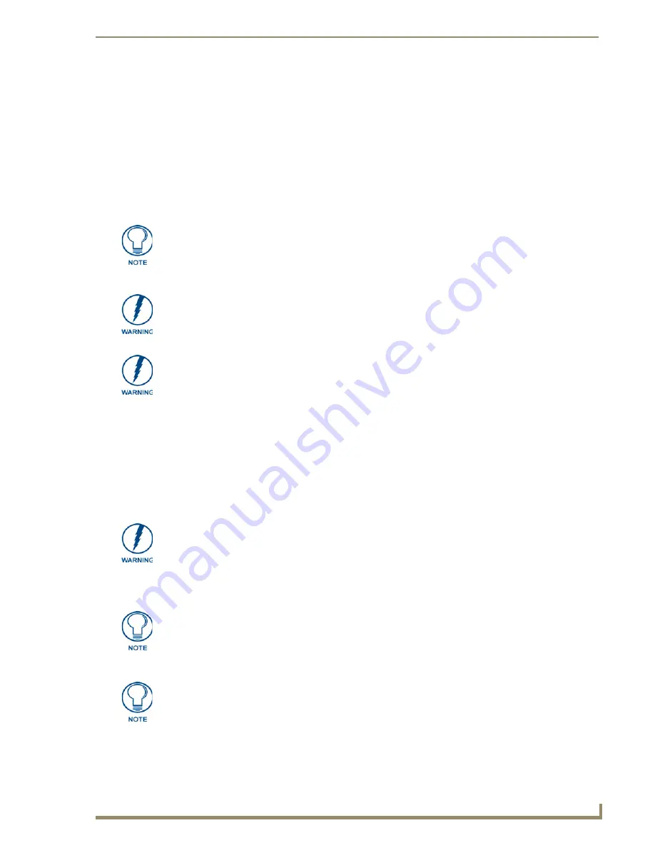 AMX Modero Viewpoint MVP-5200i Operation/Reference Manual Download Page 175