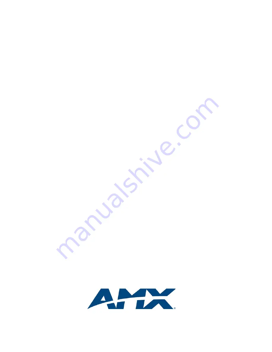 AMX Modero X Series Operation/Reference Manual Download Page 44