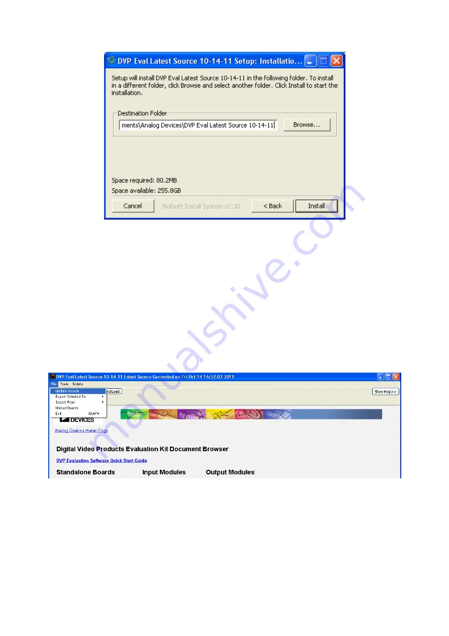 Analog Devices EVAL-ADV7281MEBZ Скачать руководство пользователя страница 8