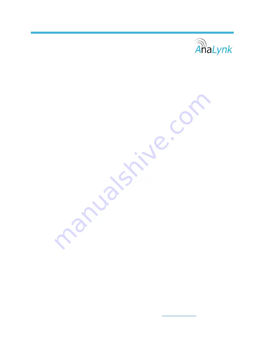 AnaLynk A753 Installation And Operation Manual Download Page 1