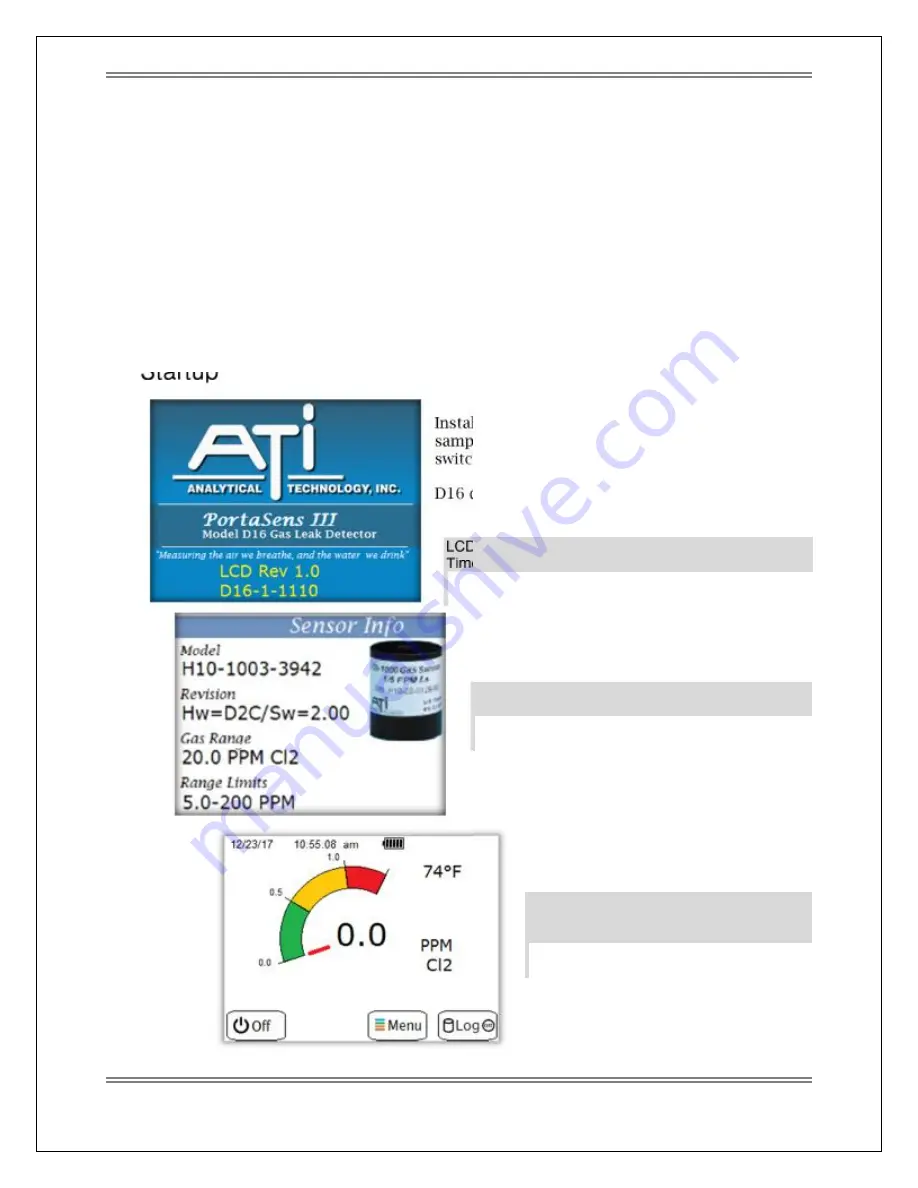 Analytical Technology PortaSens III D16 Instruction Manual Download Page 13