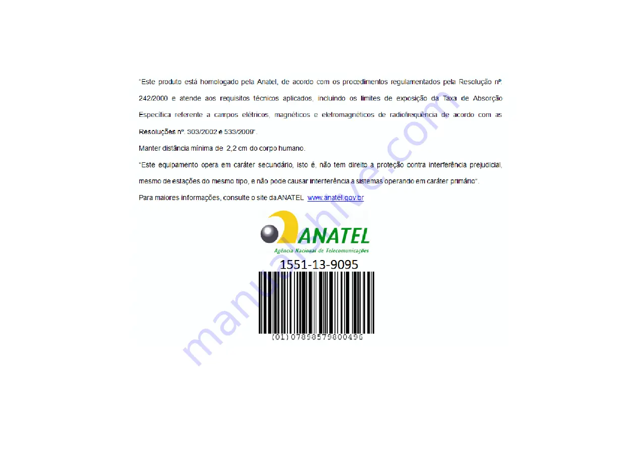 ANATEL SANTILLANA TS01-10i4C1 Manual Download Page 69