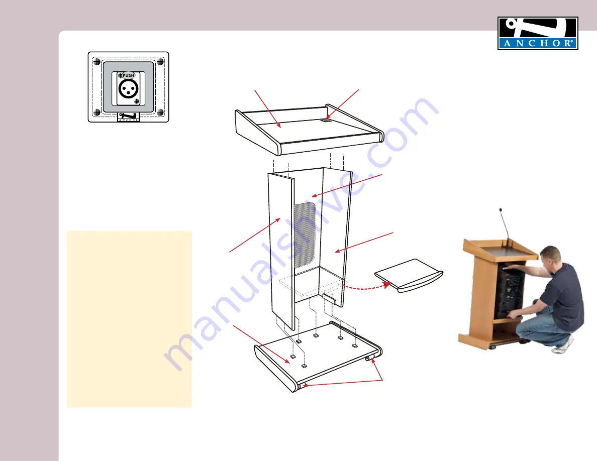 Anchor Admiral Lectern Owner'S Manual Download Page 2