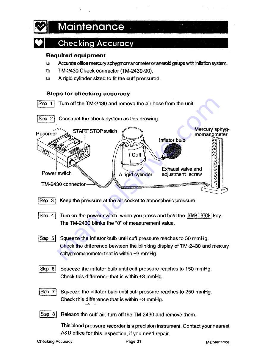 AND TM-2430 Instruction Manual Download Page 33