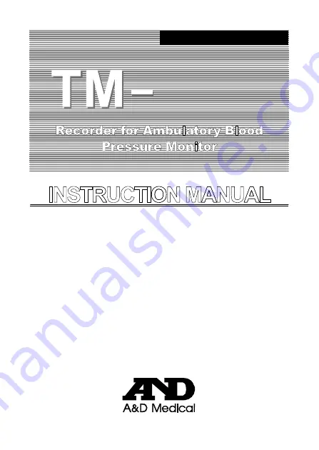 AND TM-2440 Instruction Manual Download Page 1