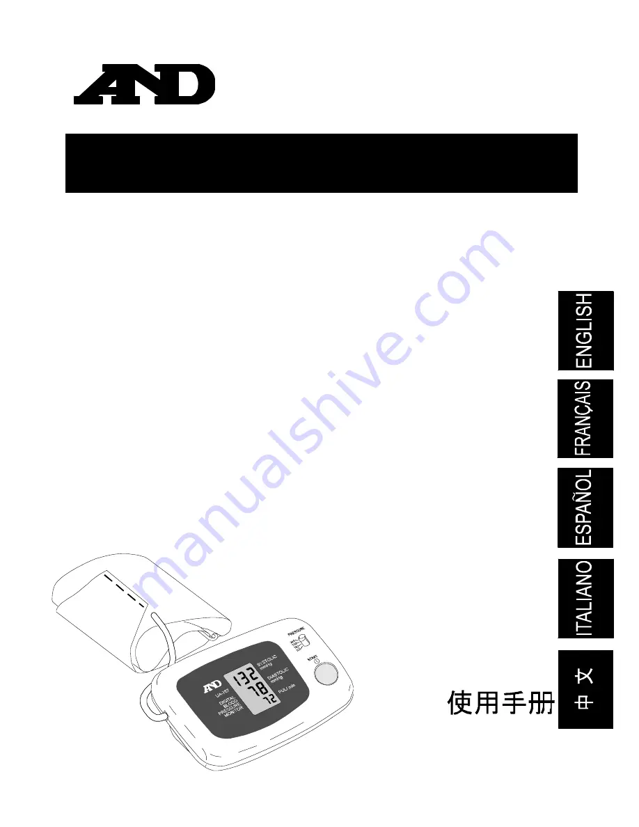 AND UA-767 Instruction Manual Download Page 1