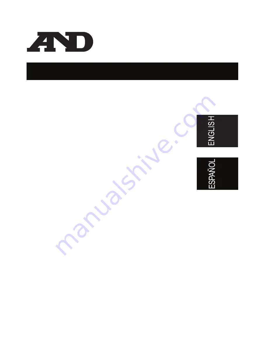 AND UA-767F Instruction Manual Download Page 1