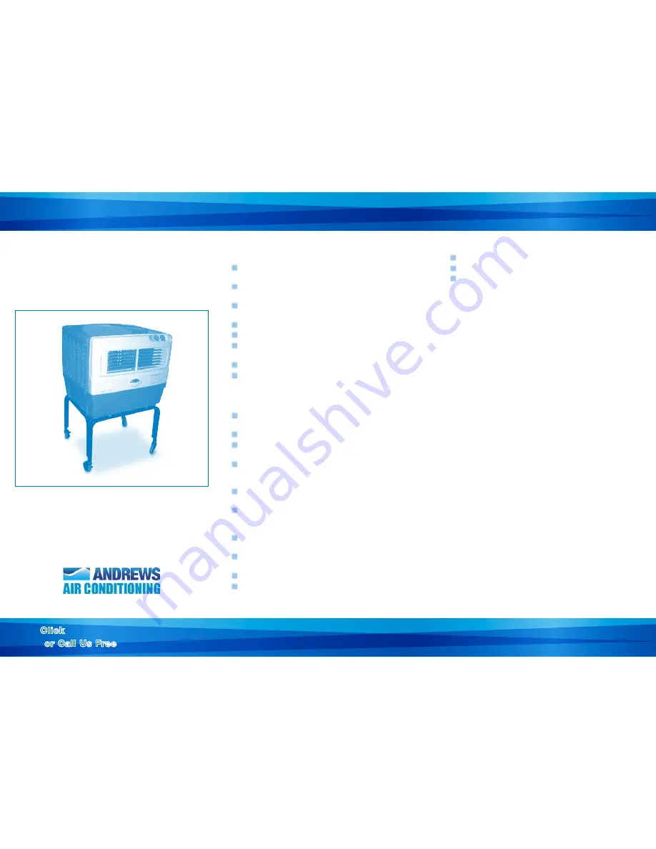 andrews Double Cool Operating Instructions  & Safety Manual Download Page 1