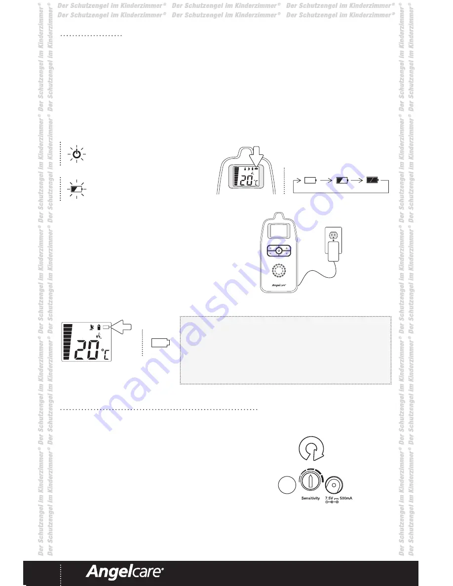 Angelcare AC423-D Instruction Manual Download Page 12