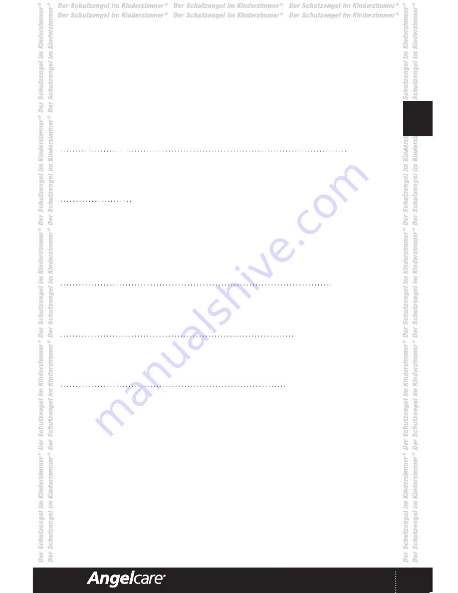 Angelcare AC423-D Instruction Manual Download Page 59