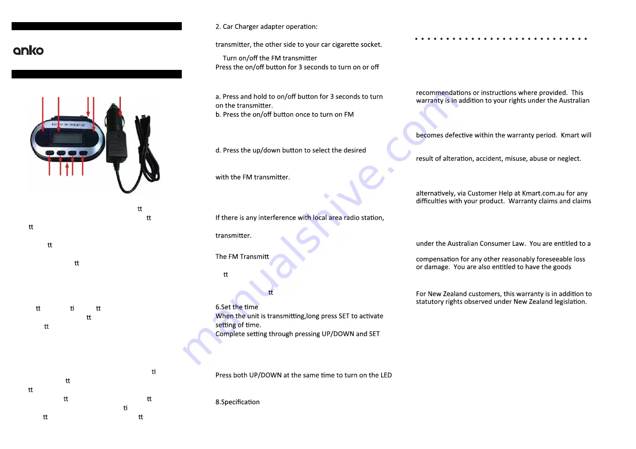 anko 42912859 User Manual Download Page 1