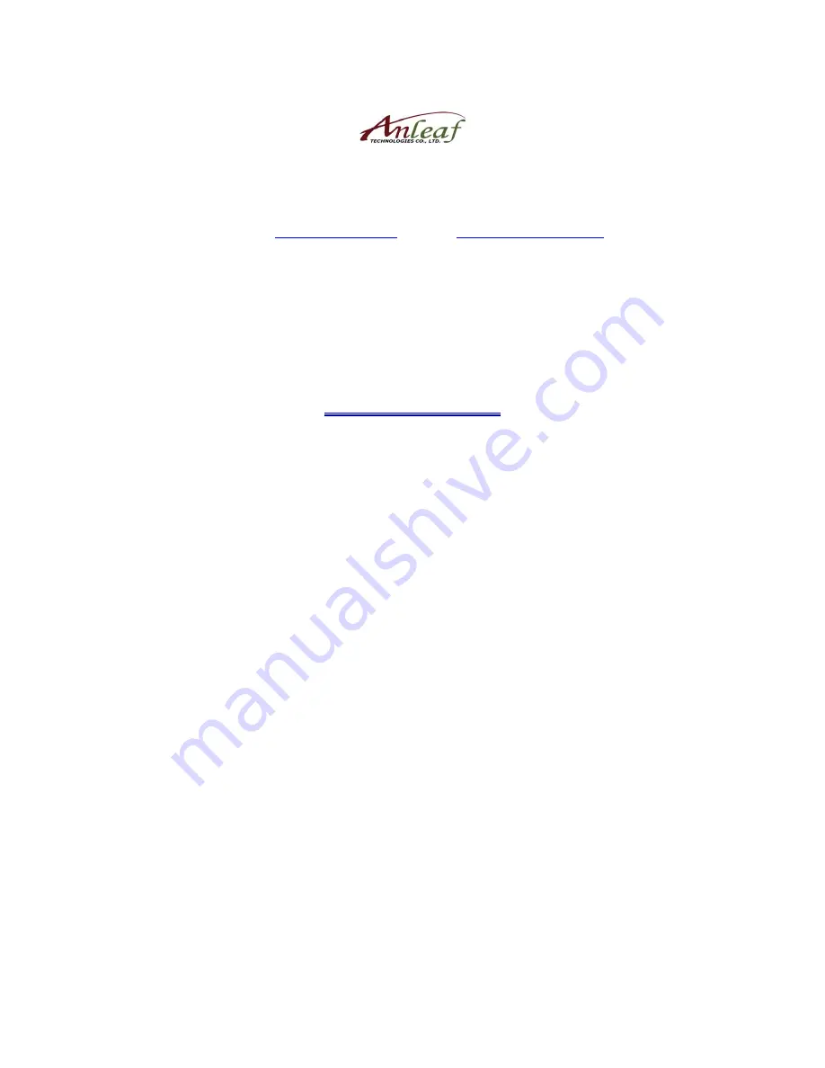 Anleaf Technologies AP300W User Manual Download Page 1