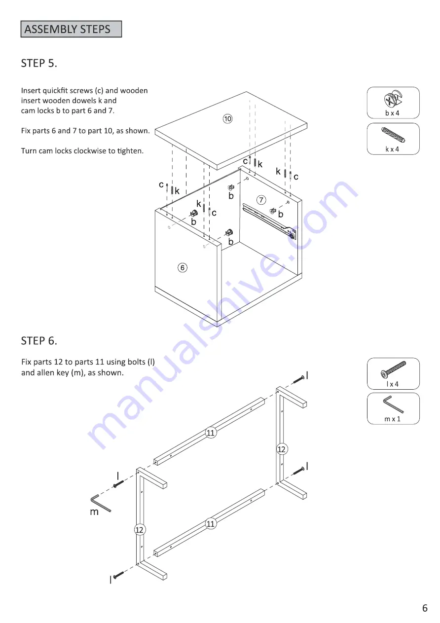 Anmytek H0010 Assembly And Care Manual Download Page 6