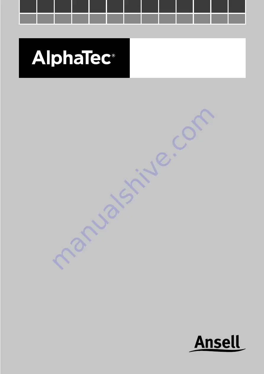 Ansell Alphatec 2500 PLUS AIRline 750 Instructions For Use Manual Download Page 1