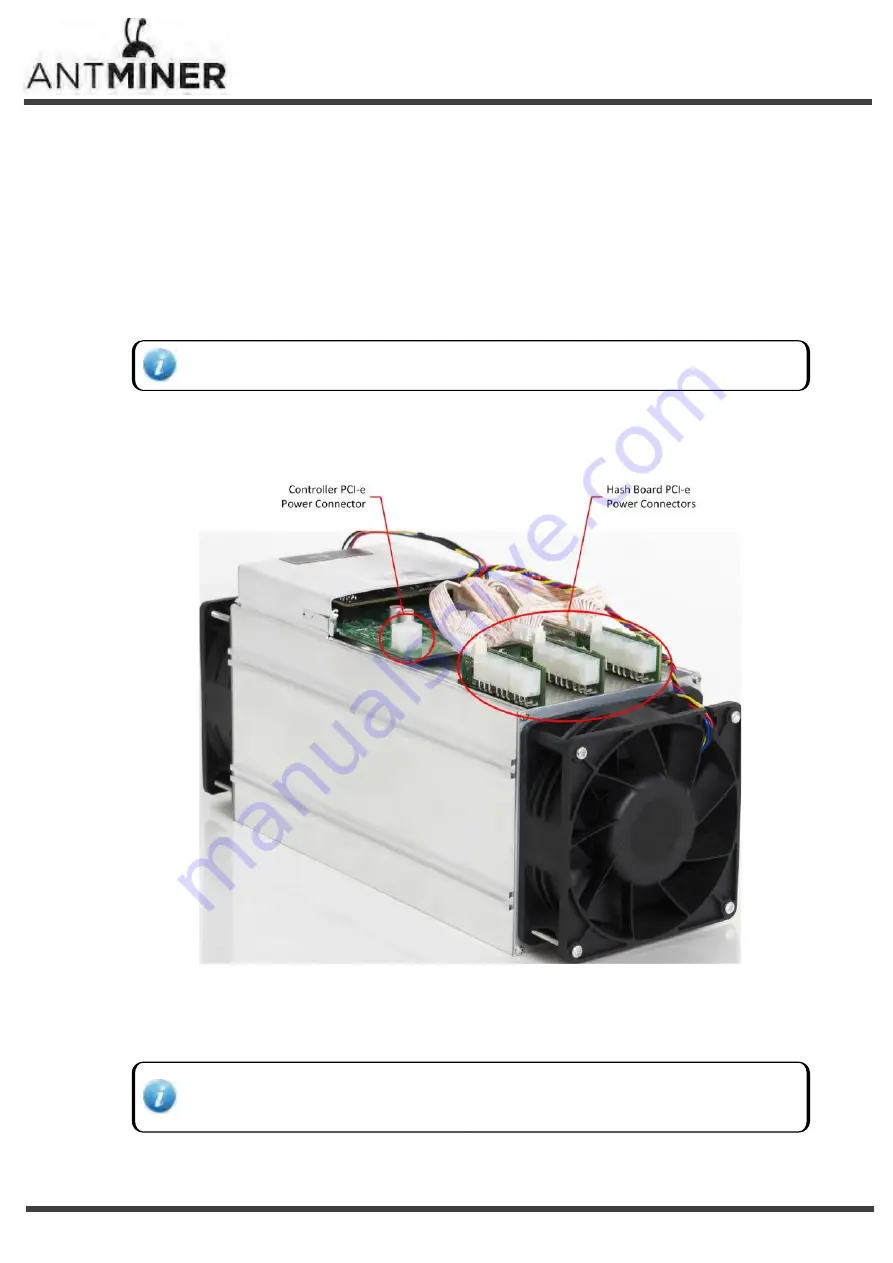 Antminer ManicMiner S9 Installation Manual Download Page 7