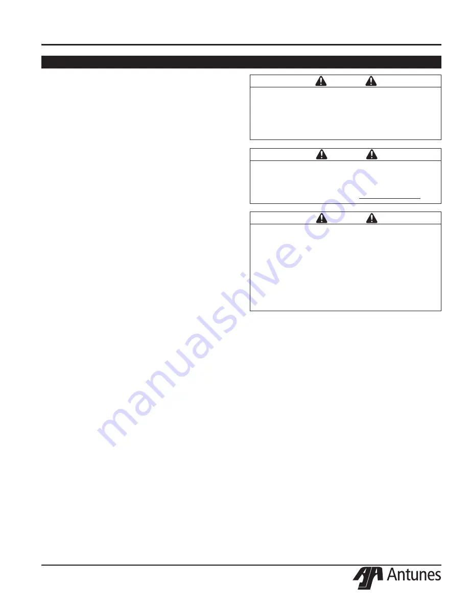 Antunes VZN-421H Owner'S Manual Download Page 5