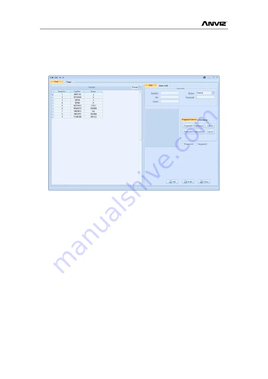 Anviz DAC844 User Manual Download Page 42