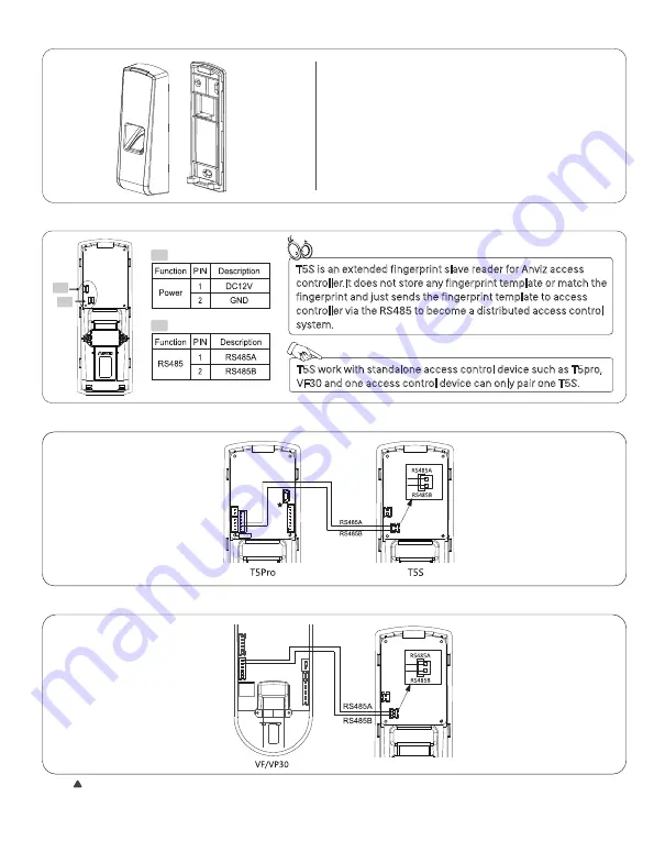 Anviz T5S Quick Manual Download Page 2