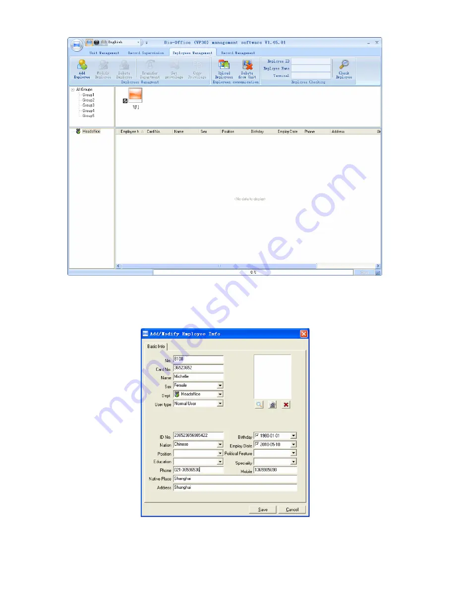 Anviz VP30 Owner'S Manual Download Page 56