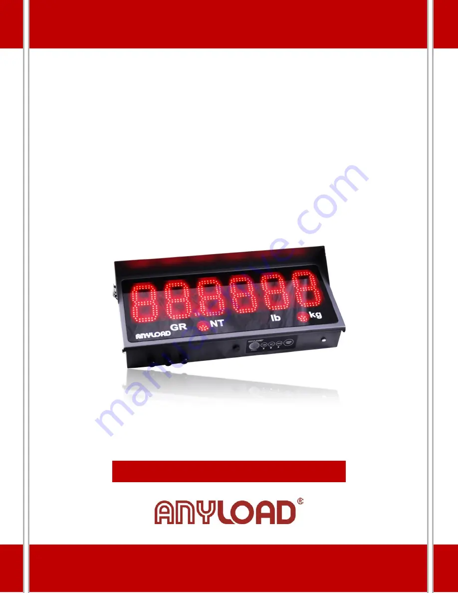 Anyload 808 Series Technical Manual Download Page 1