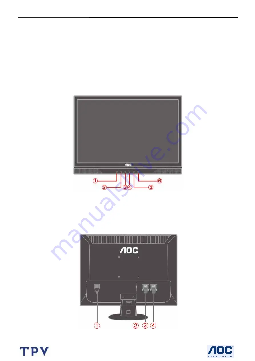 AOC 212Va Service Manual Download Page 7