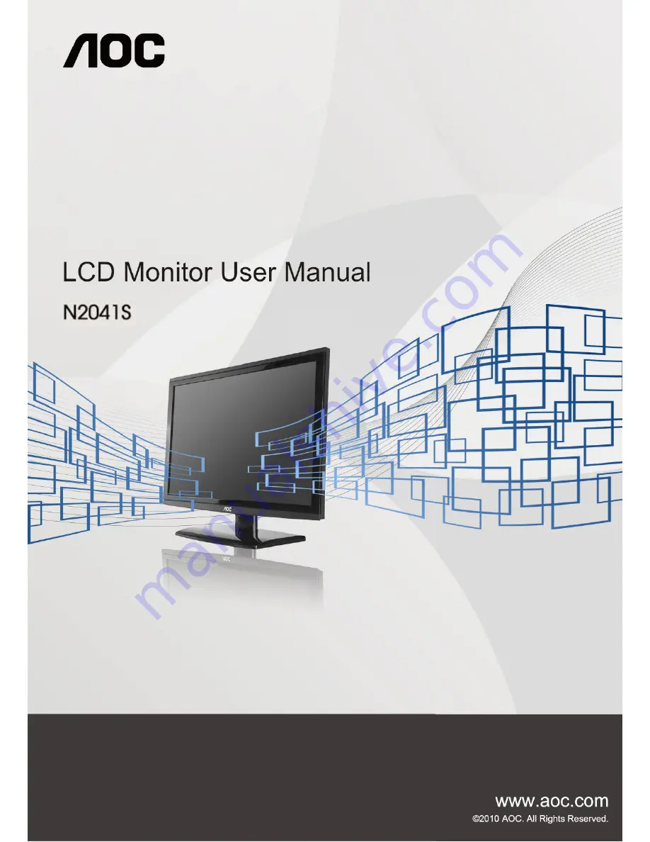 AOC 2341VG Manual Download Page 1