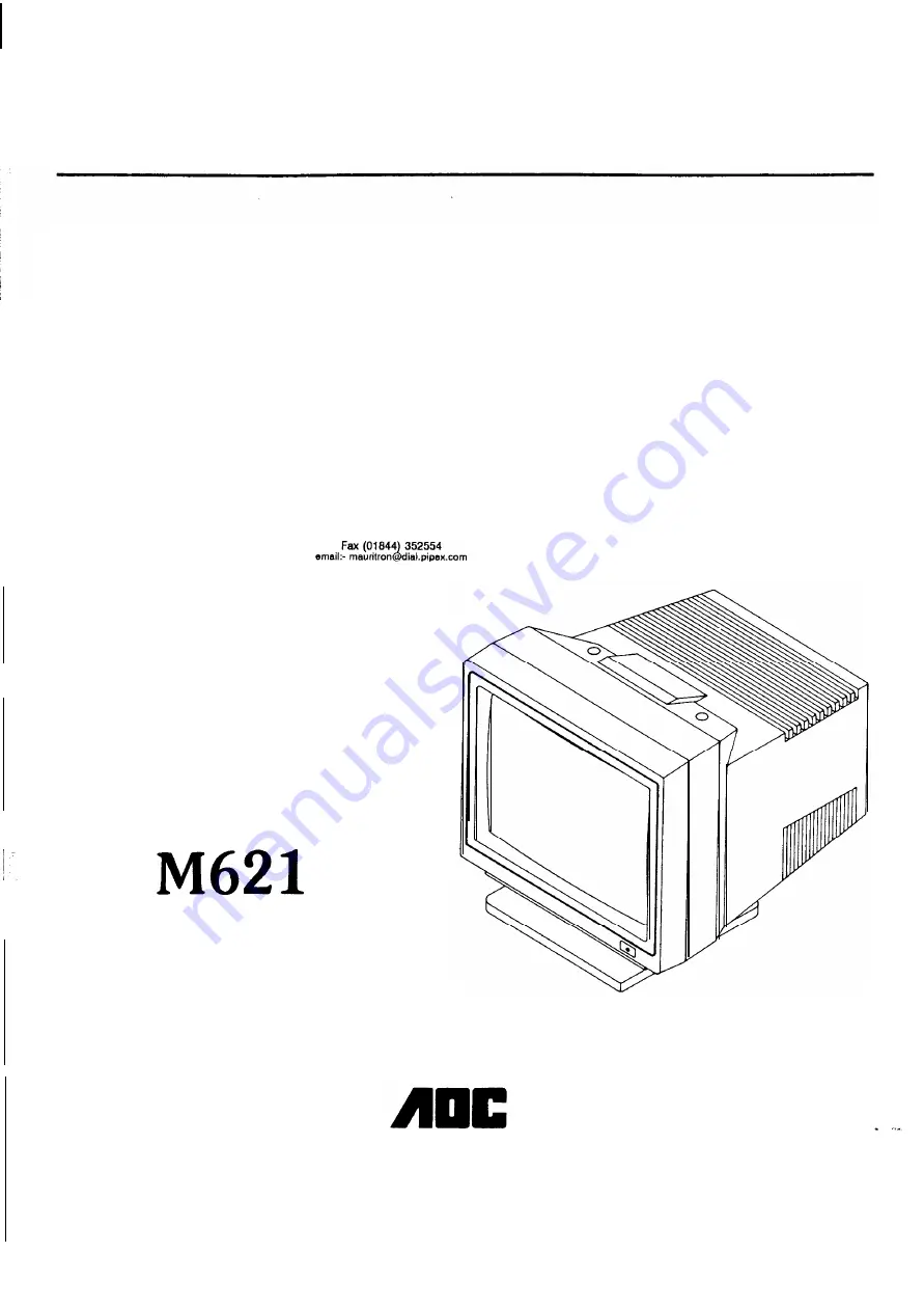 AOC CM-736 Service Manual Download Page 1