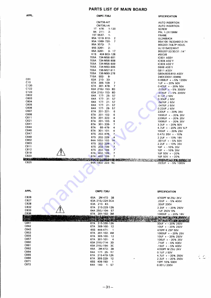 AOC CM-736 Service Manual Download Page 32