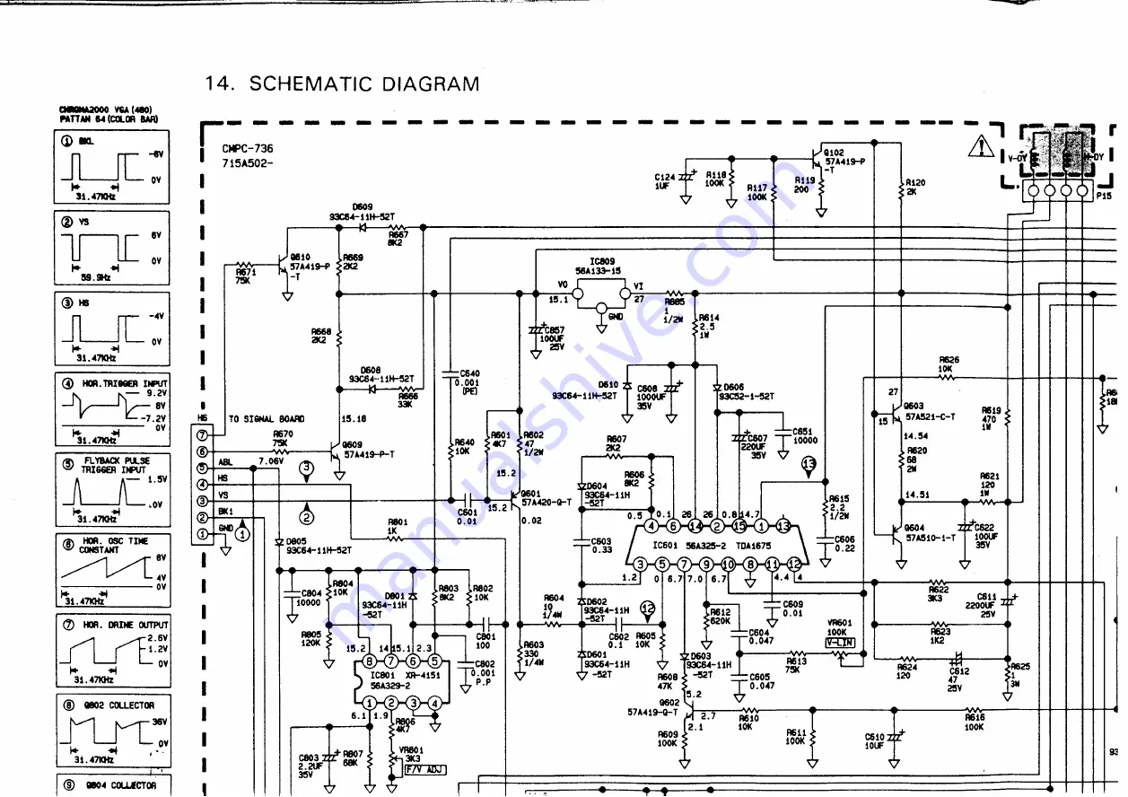 AOC CM-736 Service Manual Download Page 56