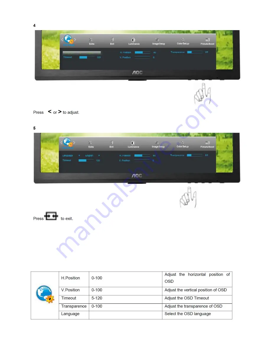 AOC E2260PWHU Service Manual Download Page 18