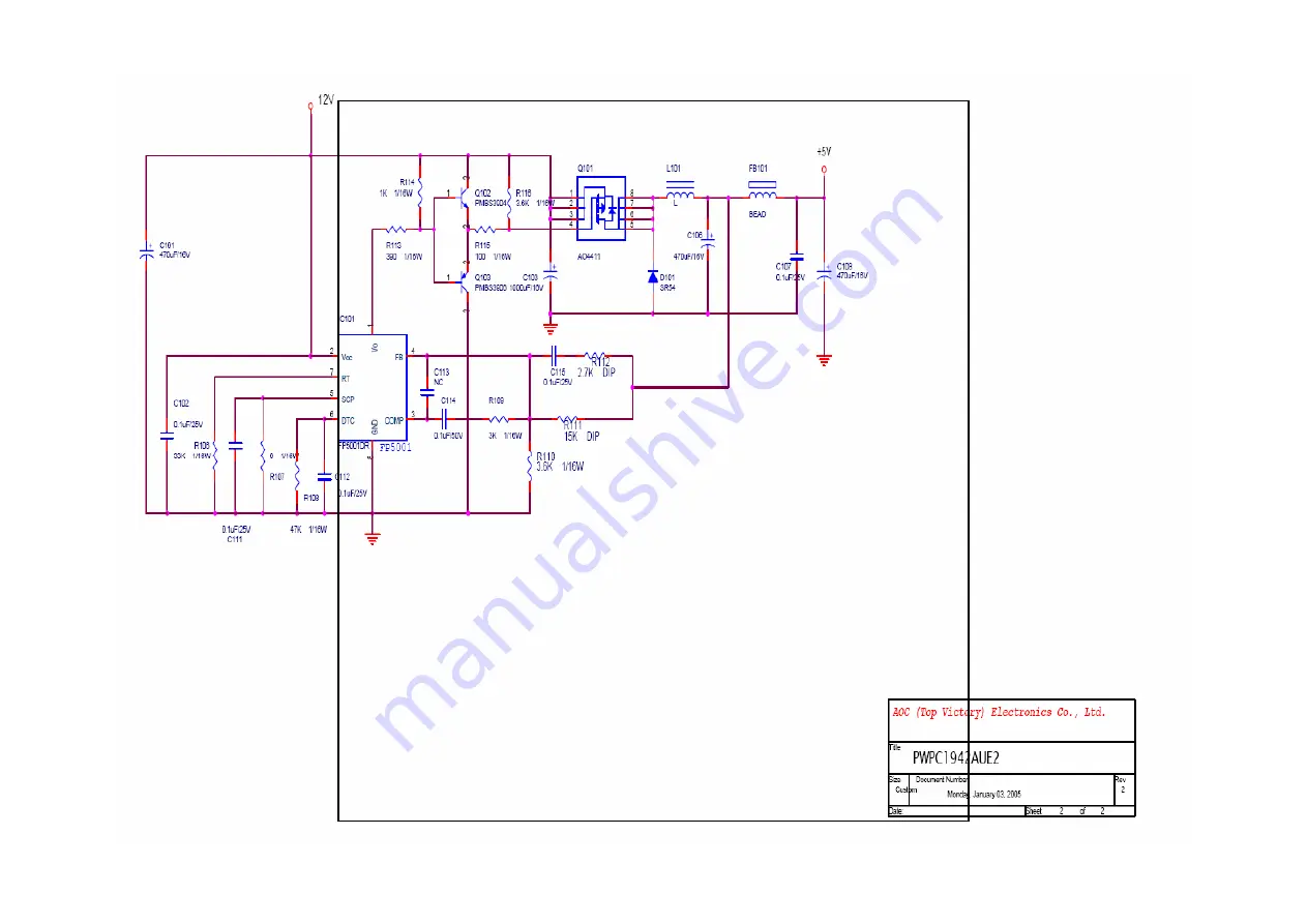 AOC EN9600 Service Manual Download Page 26