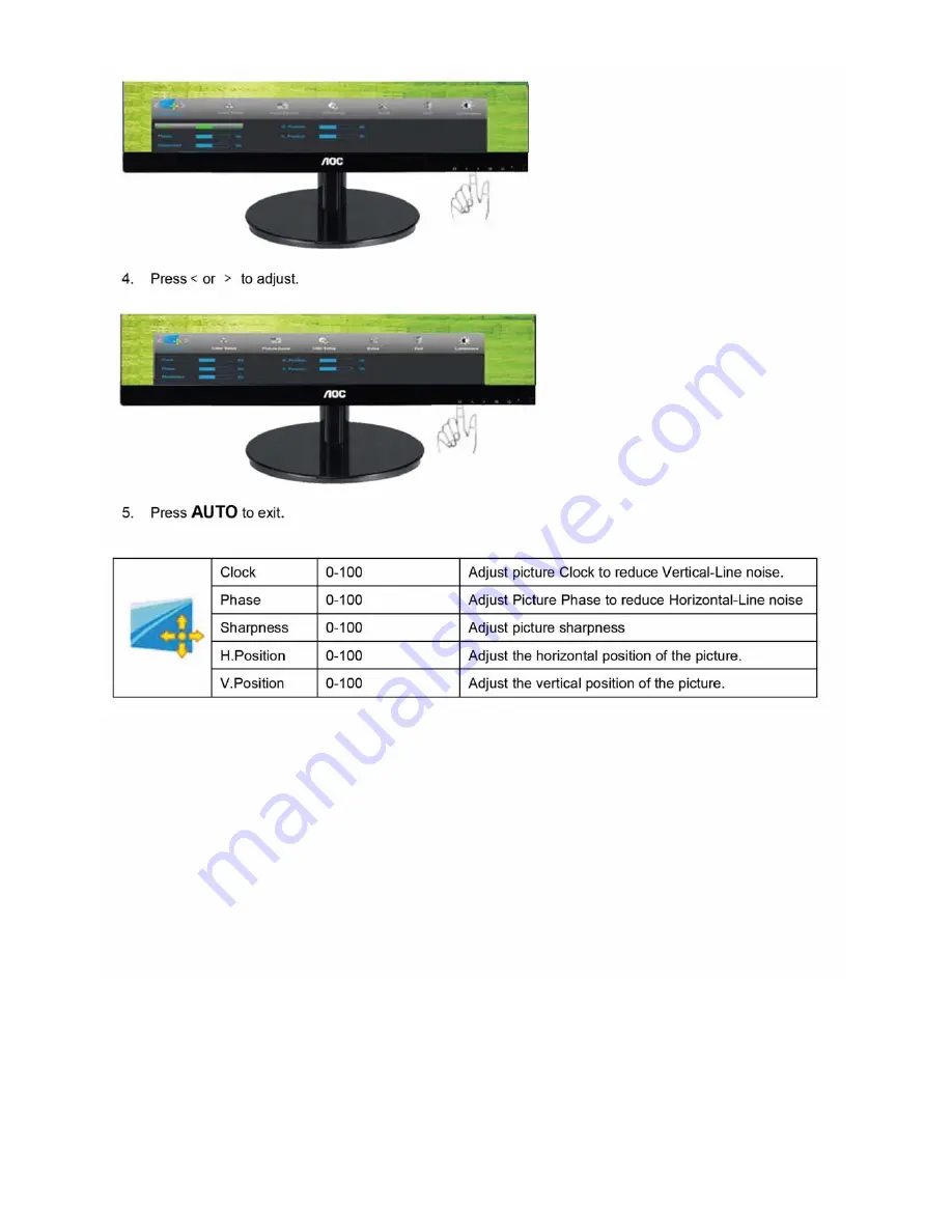 AOC I2369Vm Service Manual Download Page 12