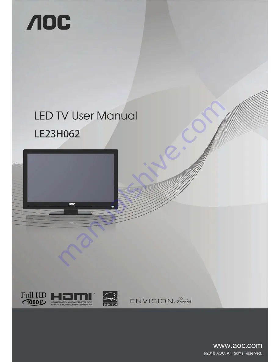 AOC LE23H062 User Manual Download Page 1