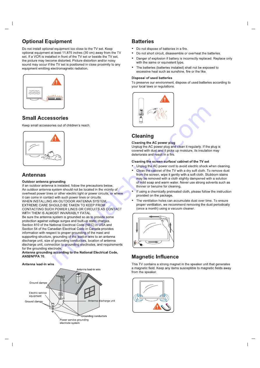 AOC LE32M1570 Service Manual Download Page 8