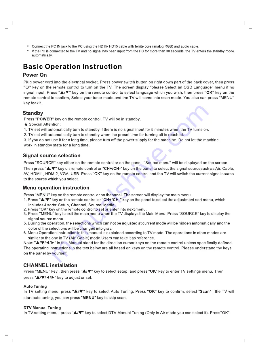 AOC LE32M1570 Service Manual Download Page 14