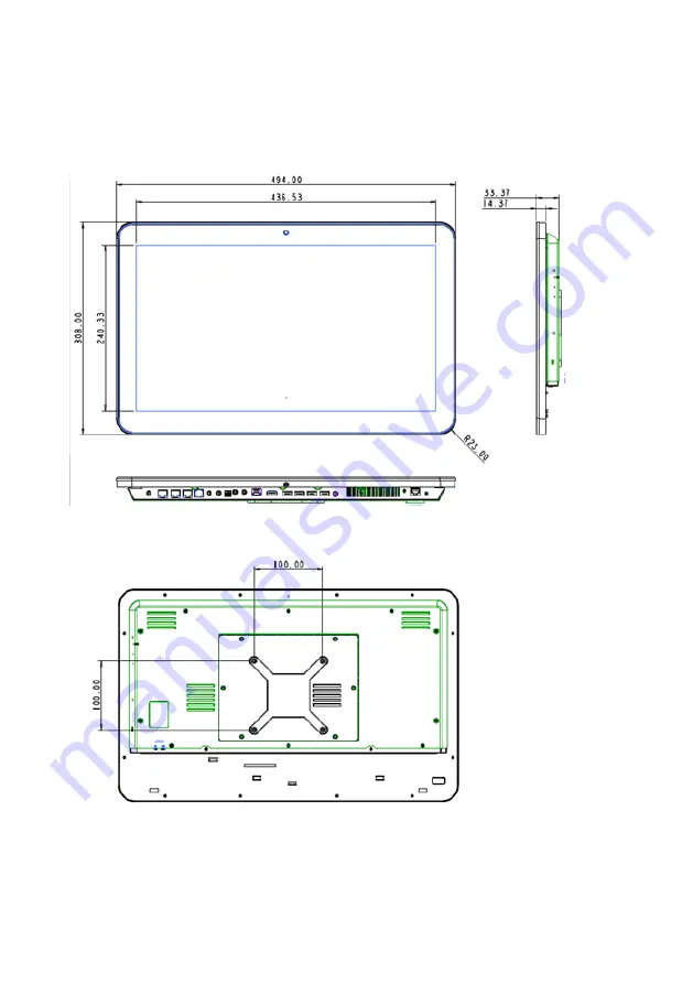 AOpen eTILE WT19M-FKB Technical Manual Download Page 14