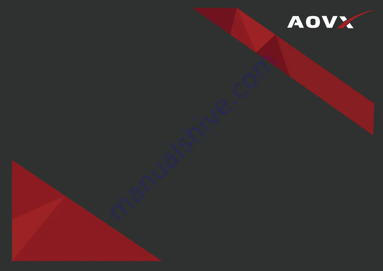 AOVX GX100 Quick Start Manual Download Page 1